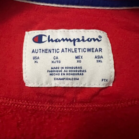90's Champion Red Crewneck Sweatshirt - Picture 5 of 6